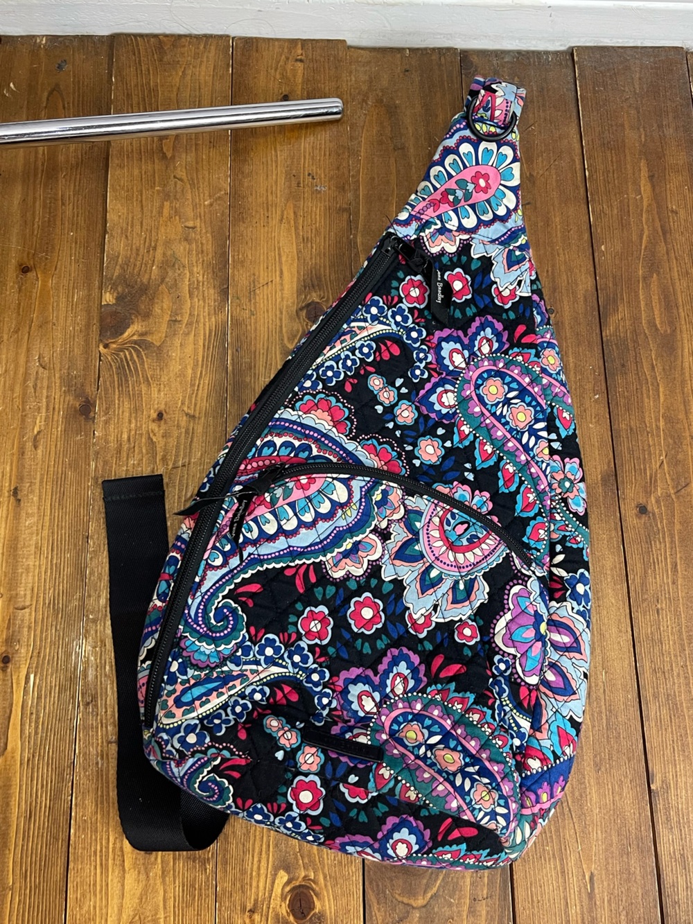 Vera Bradley sling back pack in haymarket paisley pattern